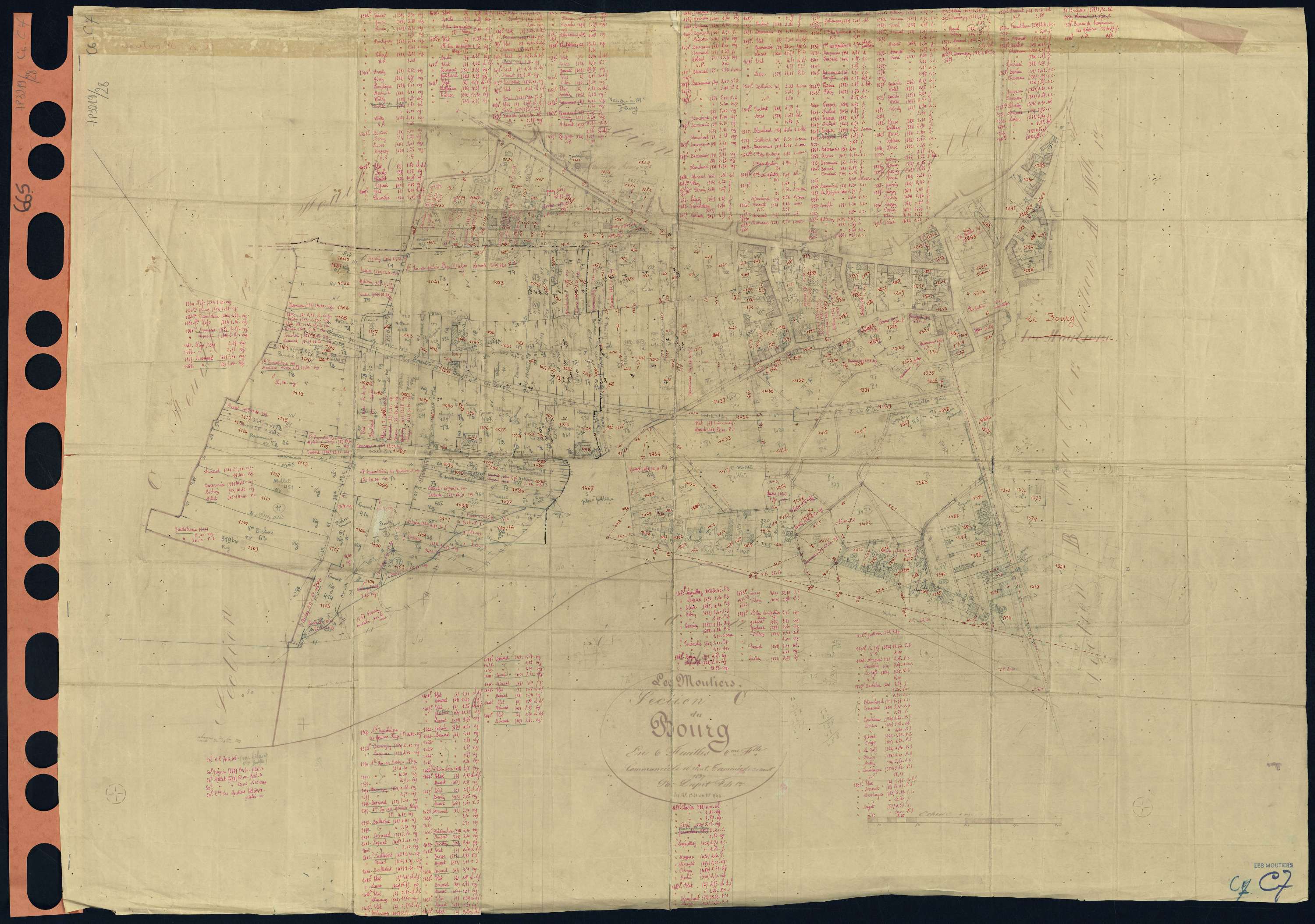 Moutiers-en-Retz - Section C6 C7 Bourg (section du) . 1040-1131 . 1132-1486