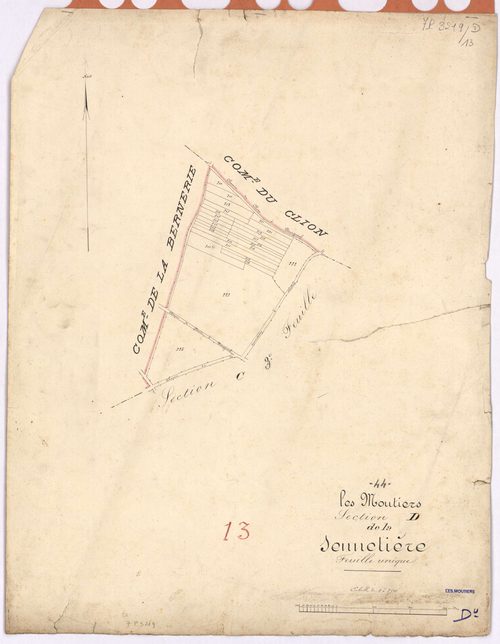Moutiers-en-Retz - Section D Sennetière (section de La)