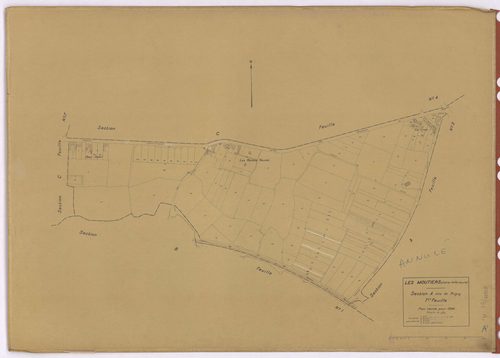 Moutiers-en-Retz - Section A1 Prigny (section de) ; 1-100