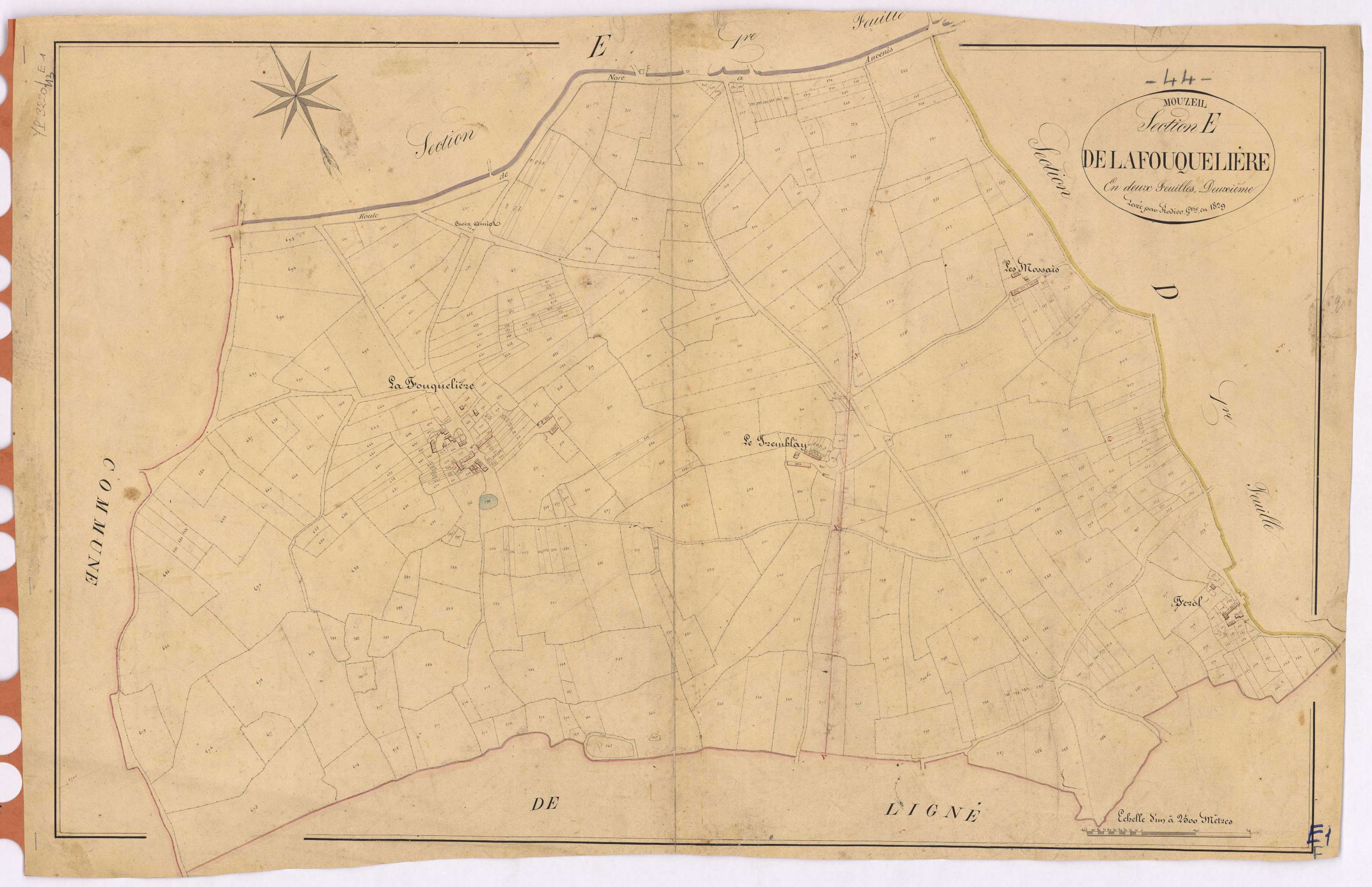 Mouzeil - Section E1 Fouquelière (section de La)