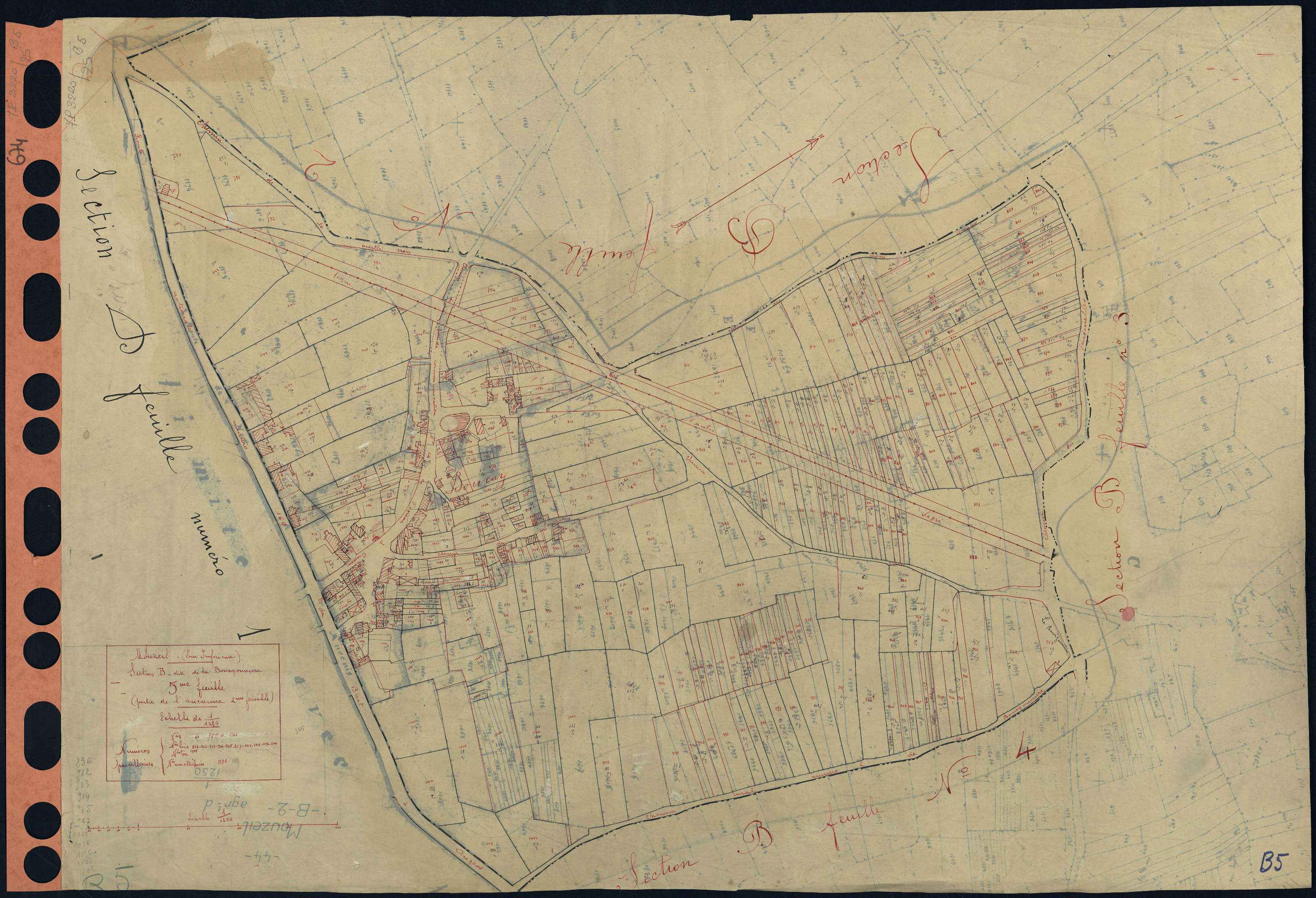 Mouzeil - Section B5 Bourgonnière (section de La) . 789-1144