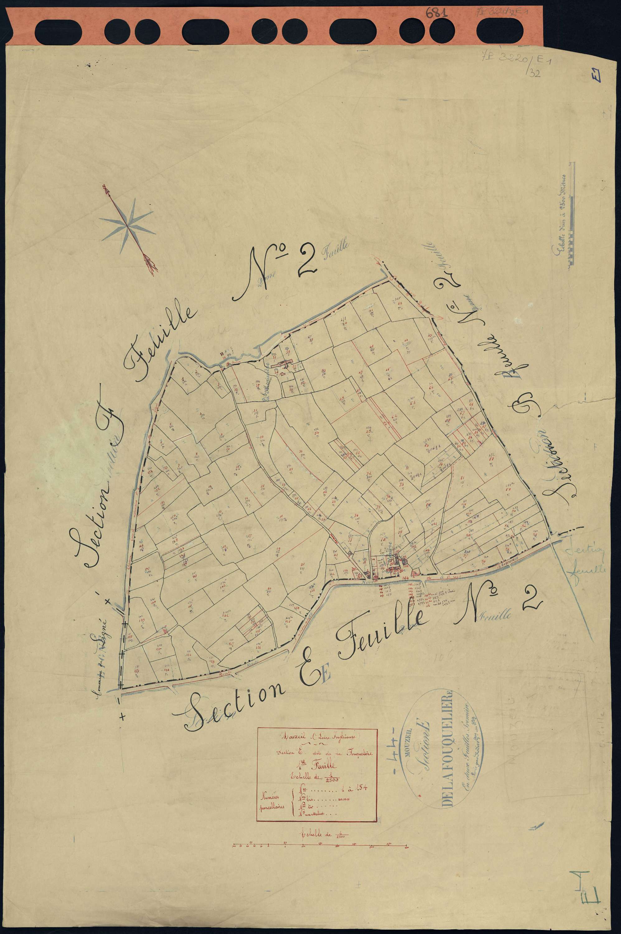 Mouzeil - Section E1 Fouquelière (section de La) . 1-154