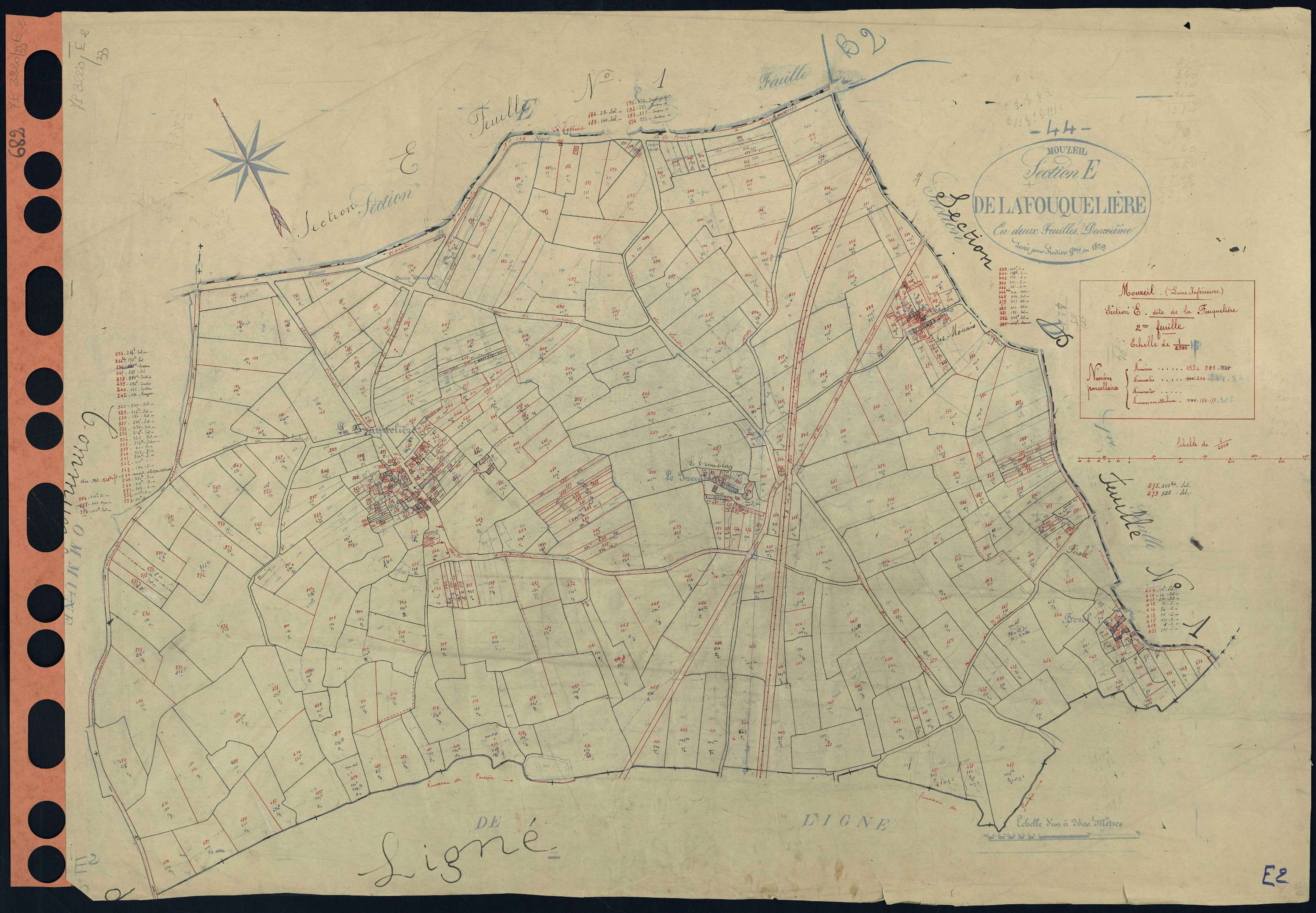 Mouzeil - Section E2 Fouquelière (section de La) . 155-581