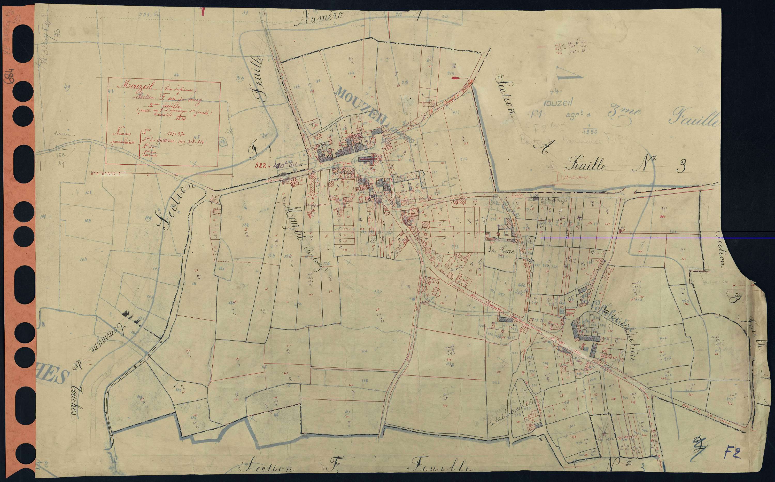 Mouzeil - Section F2 Bourg (section du) . 137-374