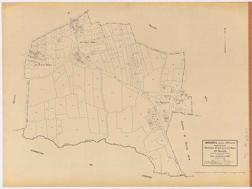 Mouzeil - Section D2 Grand Belan (section du) ; 498-719