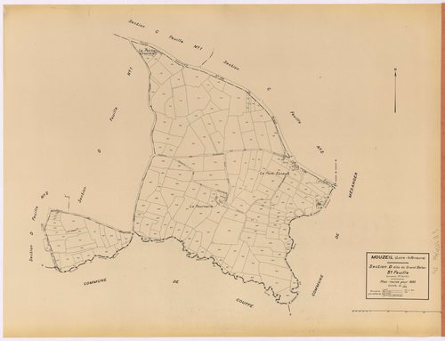 Mouzeil - Section D3 Grand Belan (section du) ; 720-927