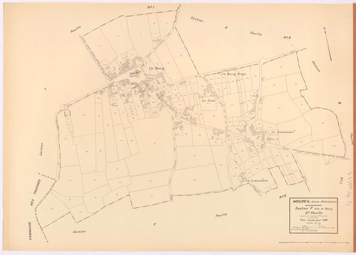 Mouzeil - Section F2 Bourg (section du) ; 137-374