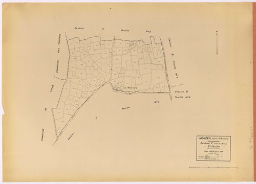 Mouzeil - Section F3 Bourg (section du) ; 375-486