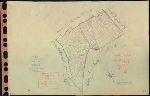 Mouzeil - Section F3 Bourg (section du) . 375-486