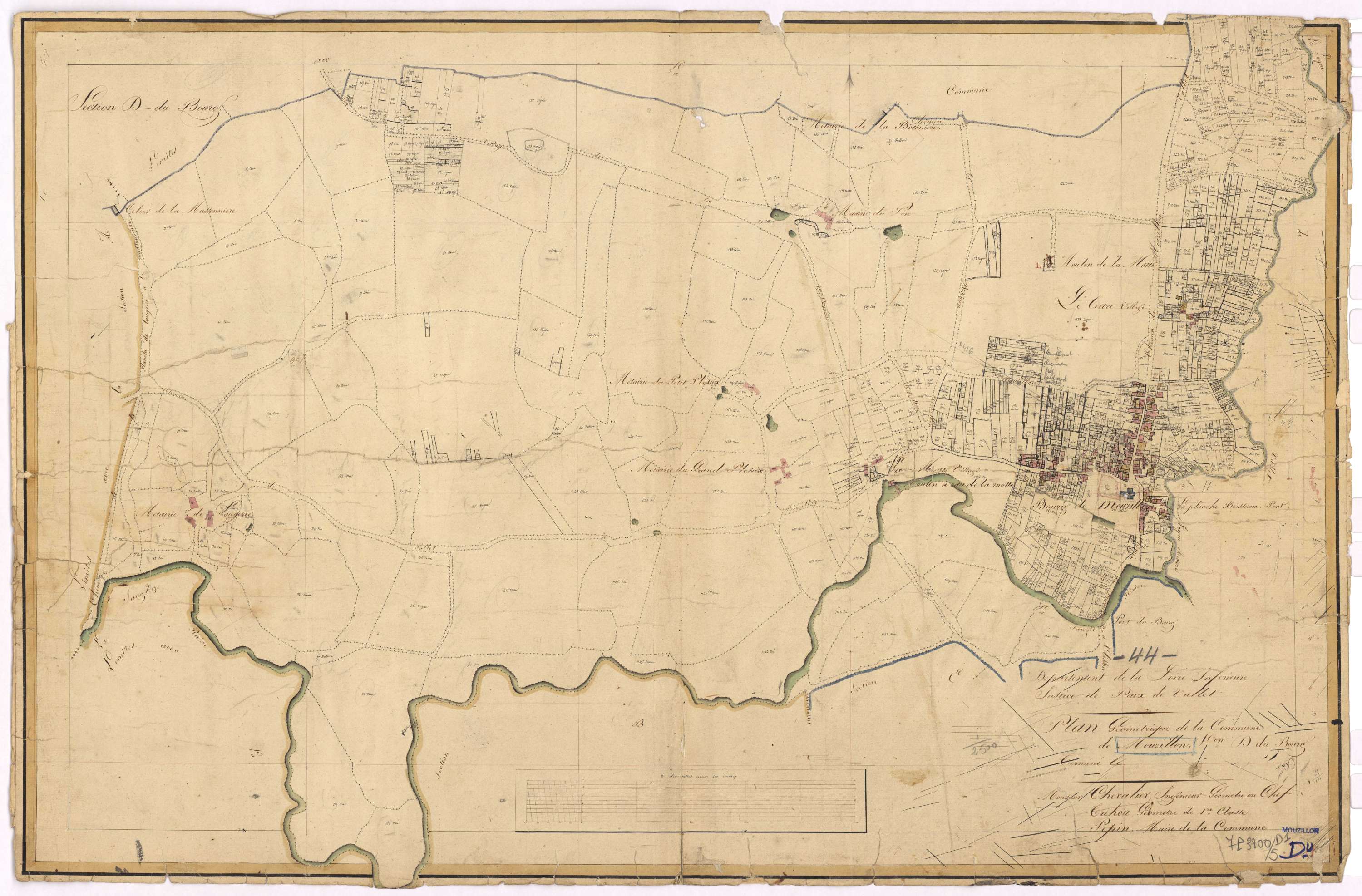 Mouzillon - Section D Bourg (section du)