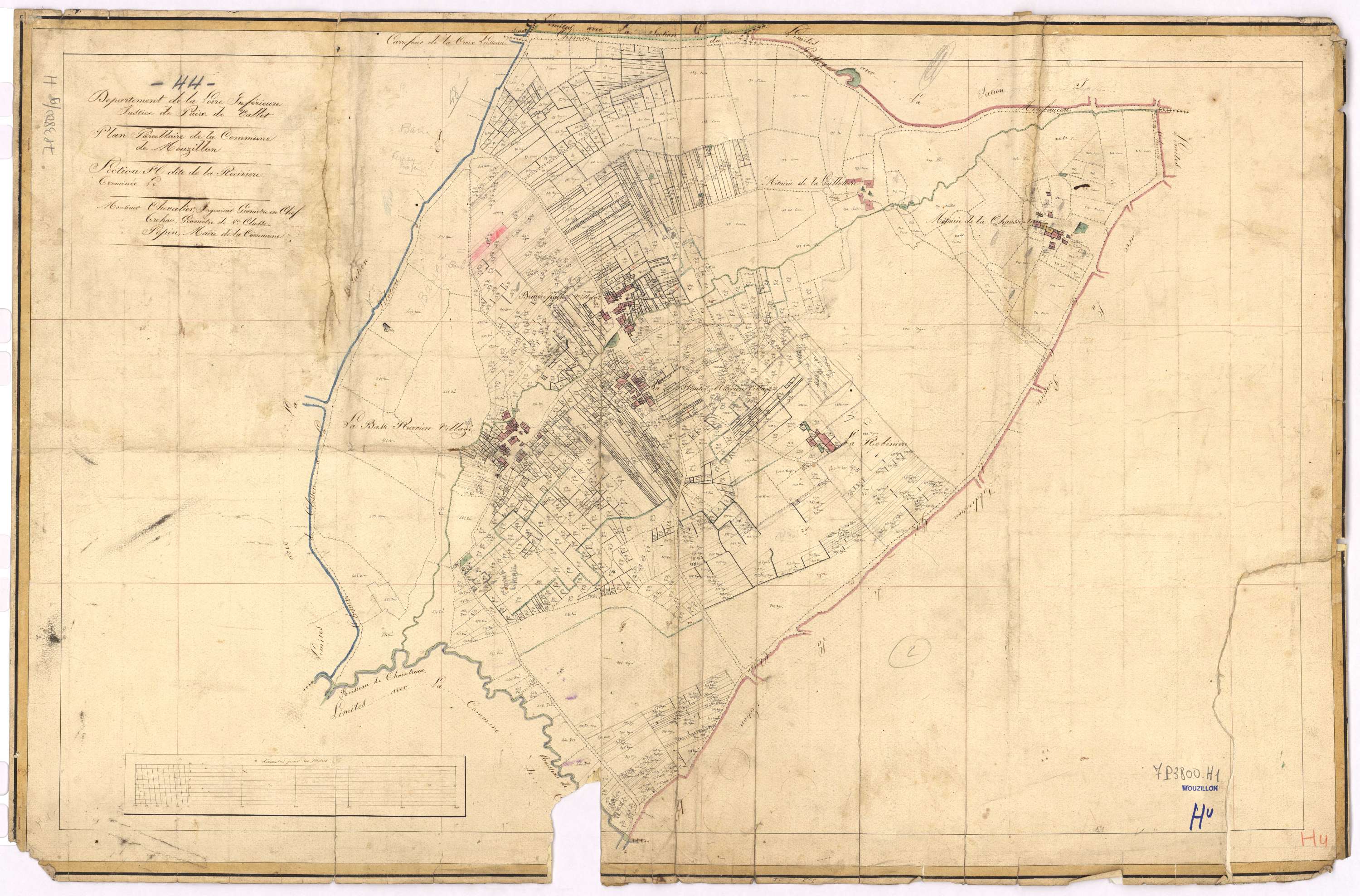 Mouzillon - Section H Recivière (section de La)