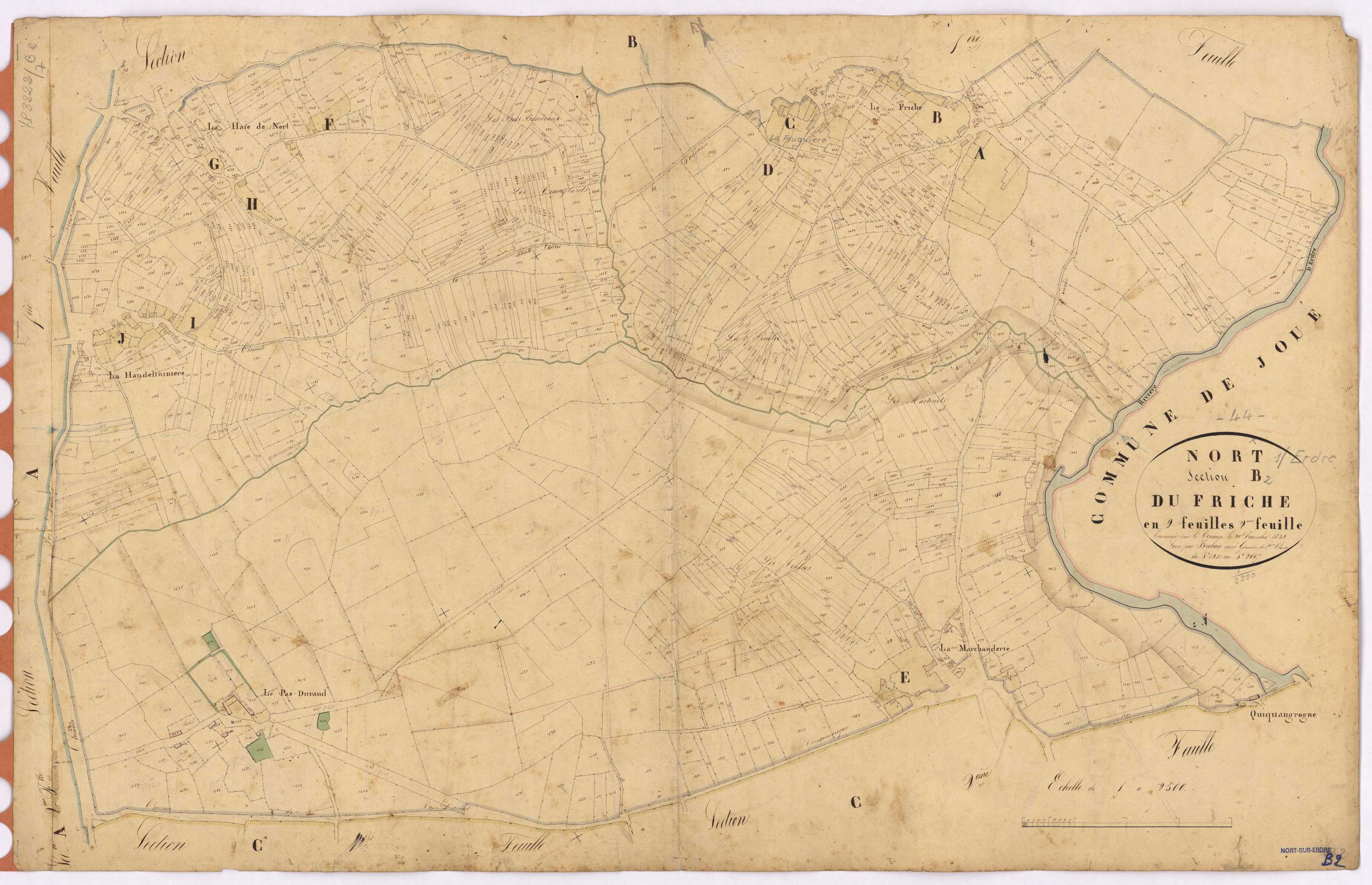 Nort-sur-Erdre - Section B2 Friche (section du) ; 1241-2667