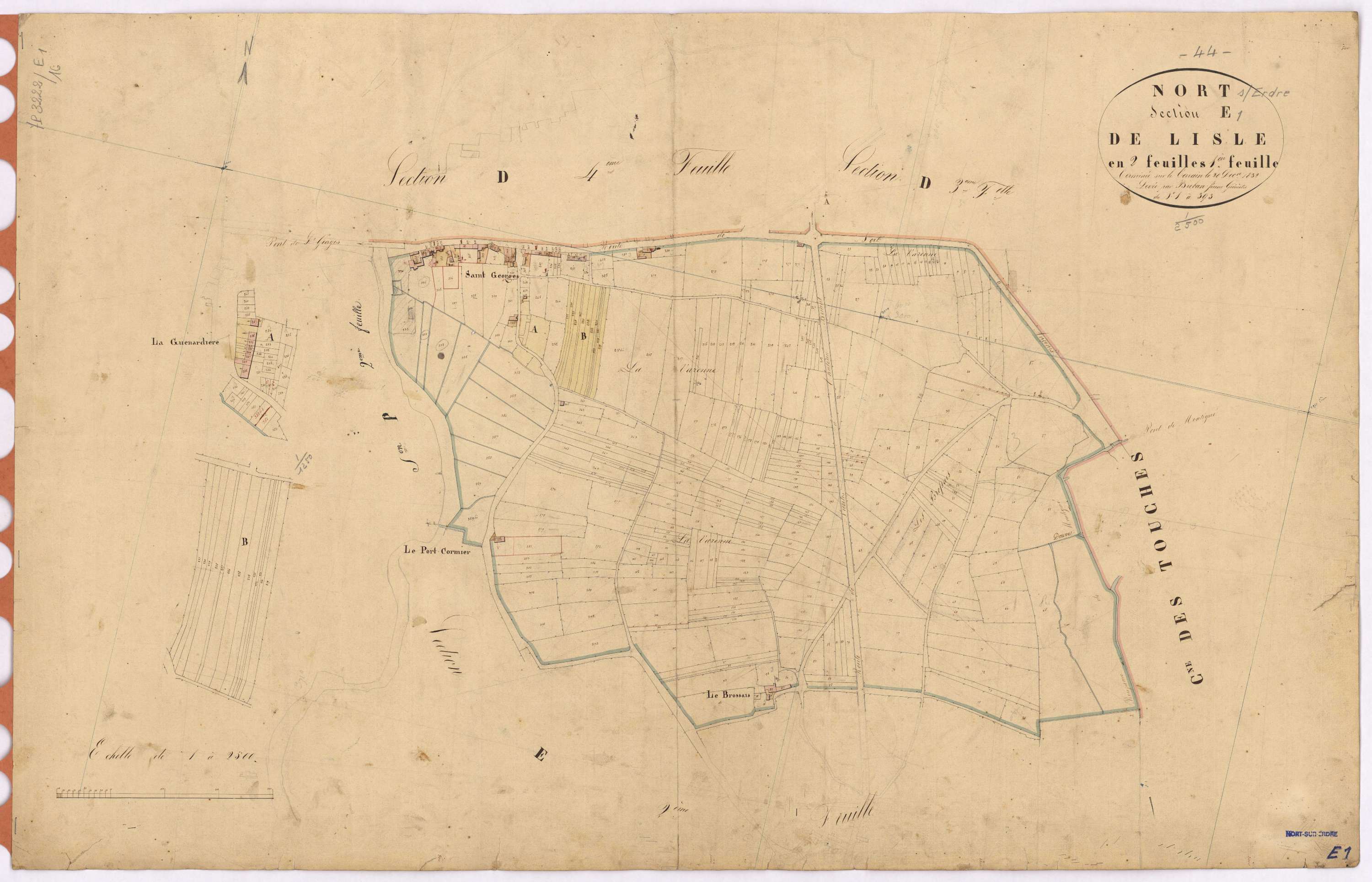 Nort-sur-Erdre - Section E1 Isle (section de l') ; 1-393