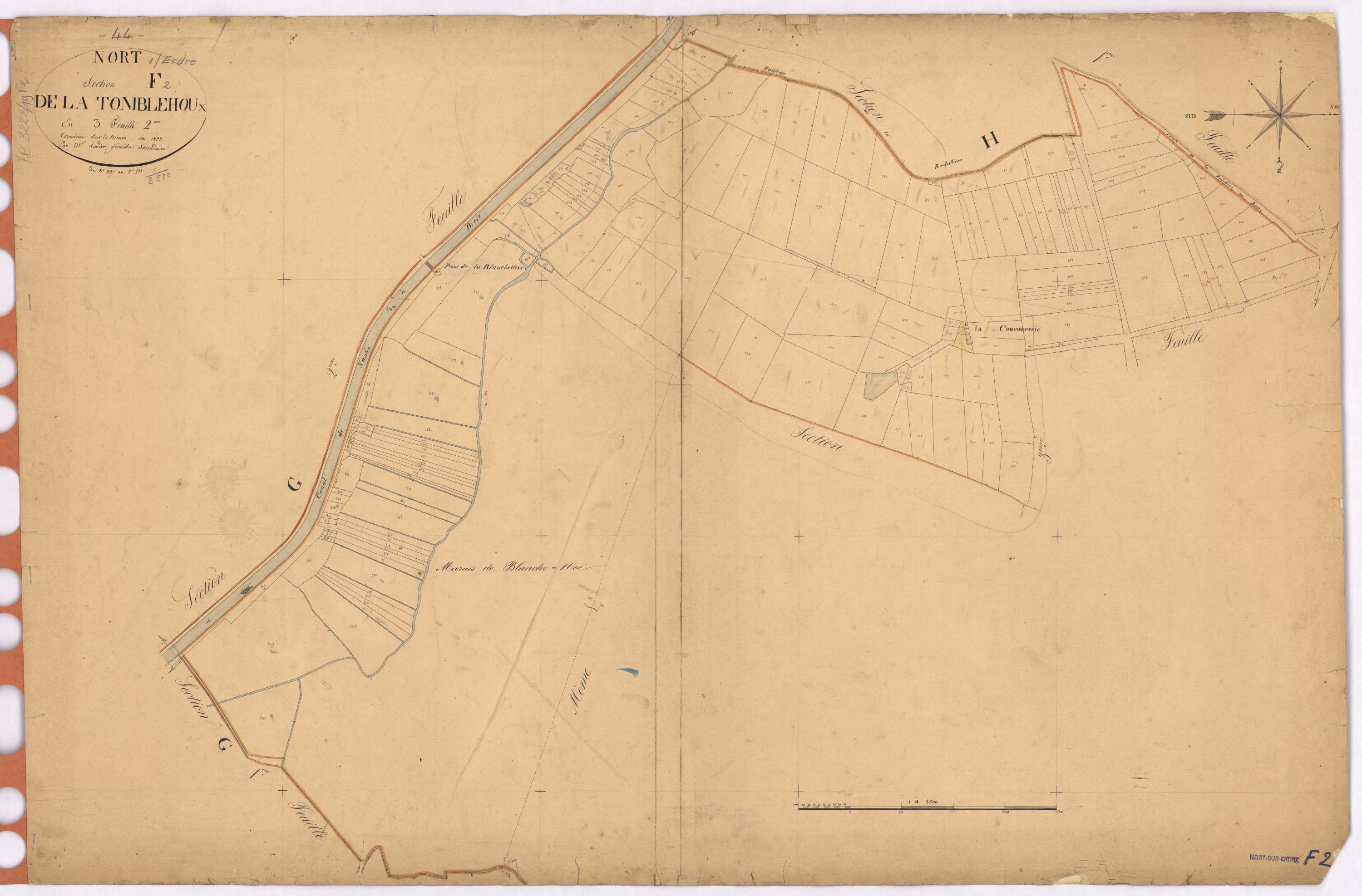 Nort-sur-Erdre - Section F2 Tomblehoux (section de La) ; 337-531