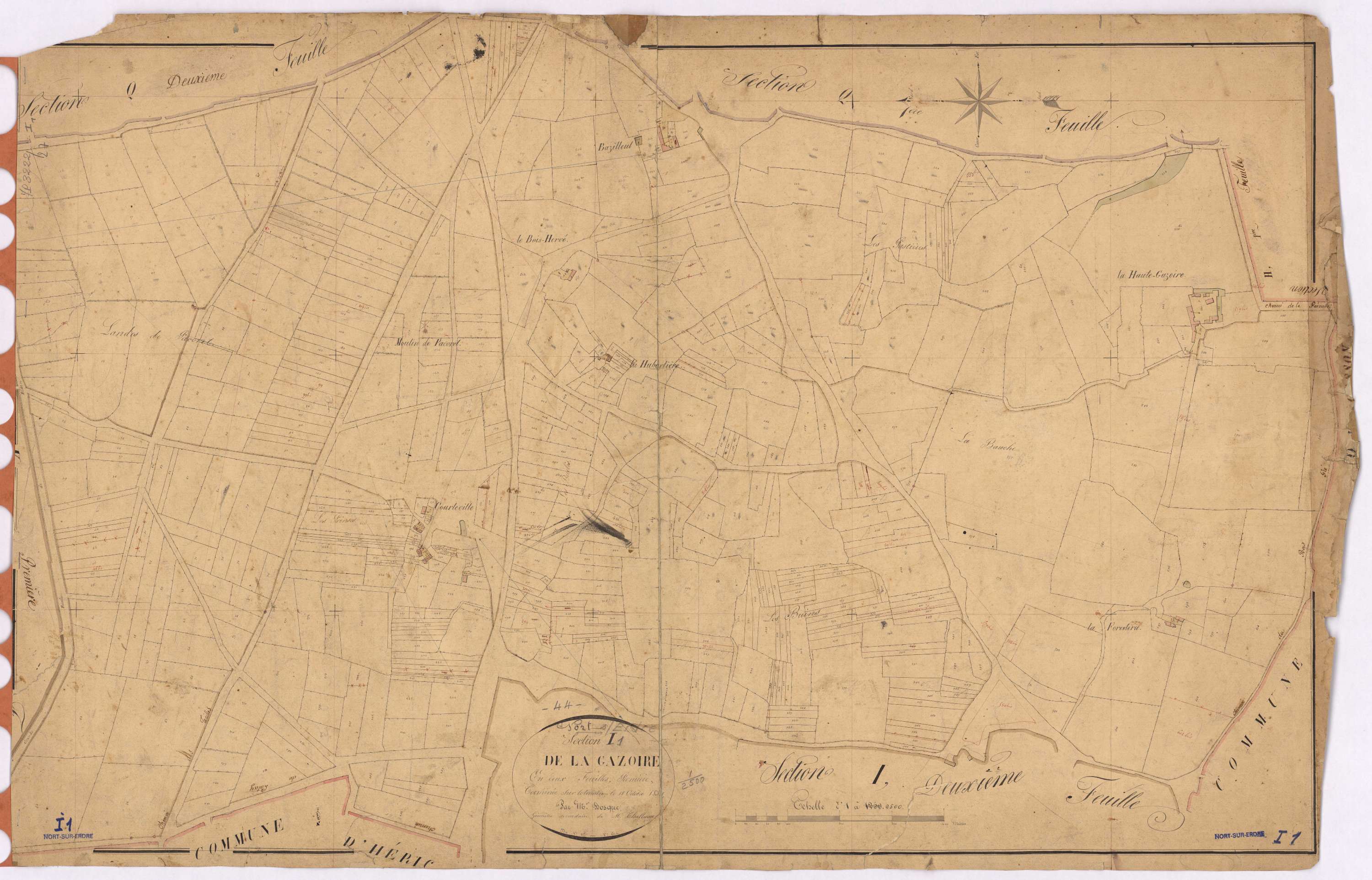 Nort-sur-Erdre - Section I1 Gazoire (section de La) ; 1-604