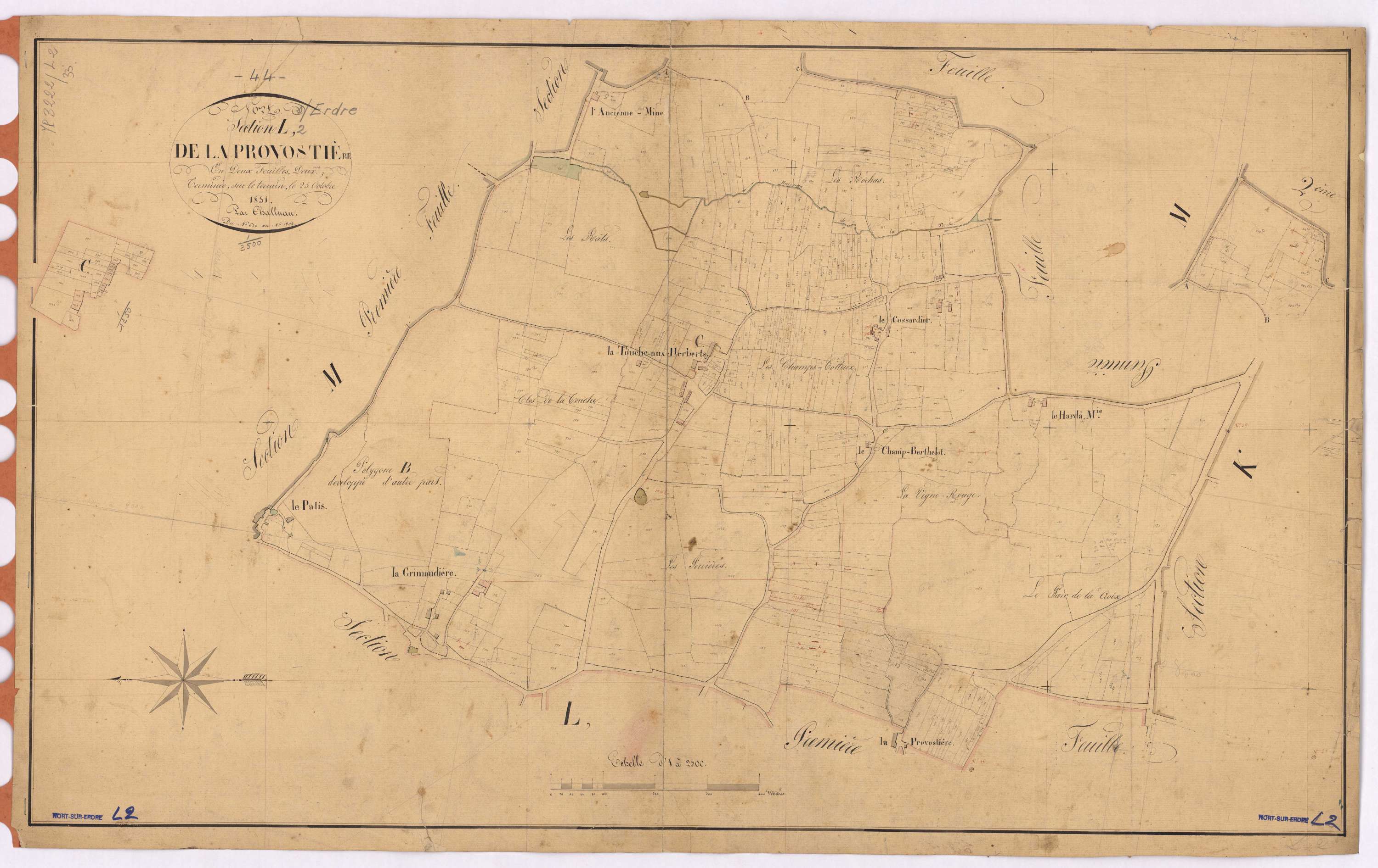 Nort-sur-Erdre - Section L2 Provostière (section de La) ; 620-1202