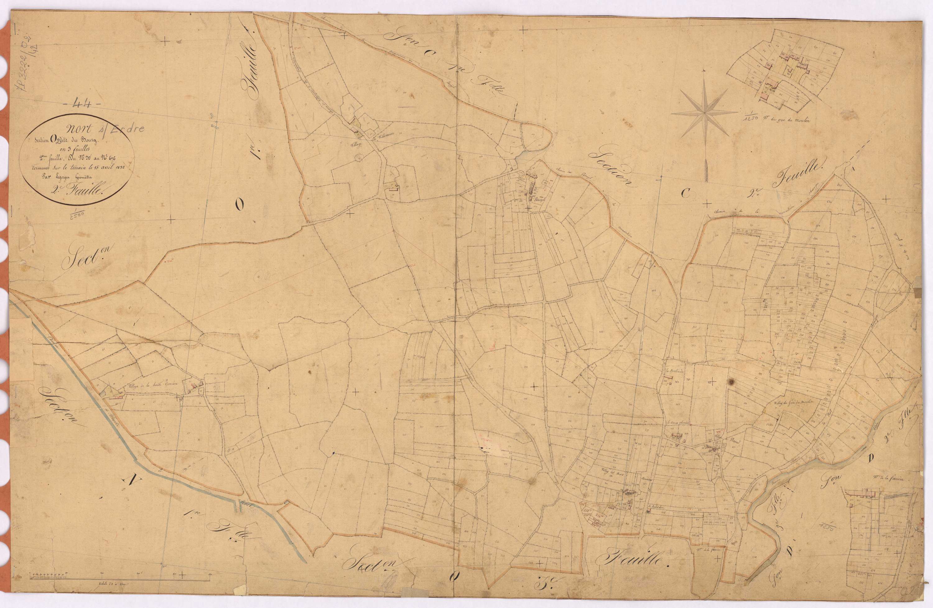 Nort-sur-Erdre - Section O2 Bourg (section du) ; 30-676