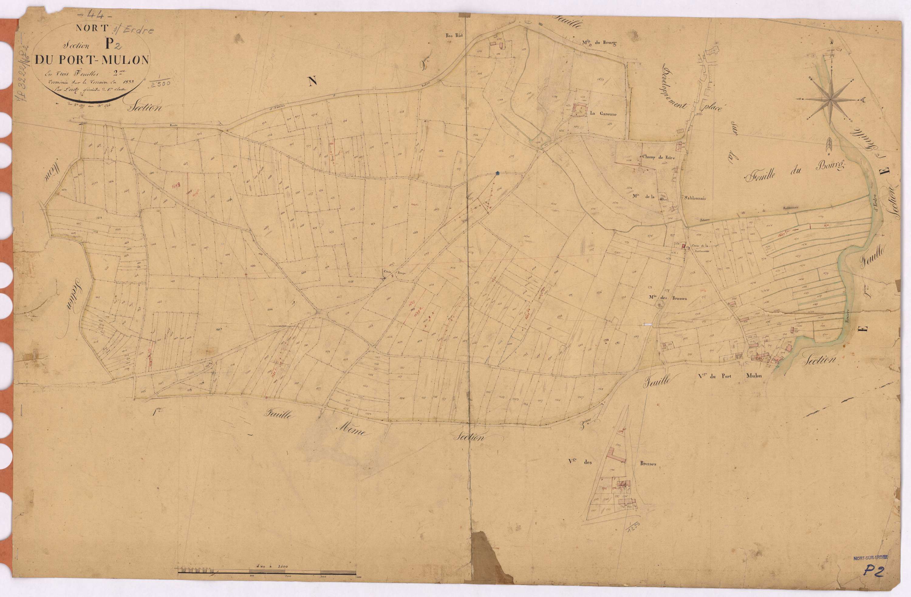 Nort-sur-Erdre - Section P2 Port-Mulon (section du) ; 1377-1744