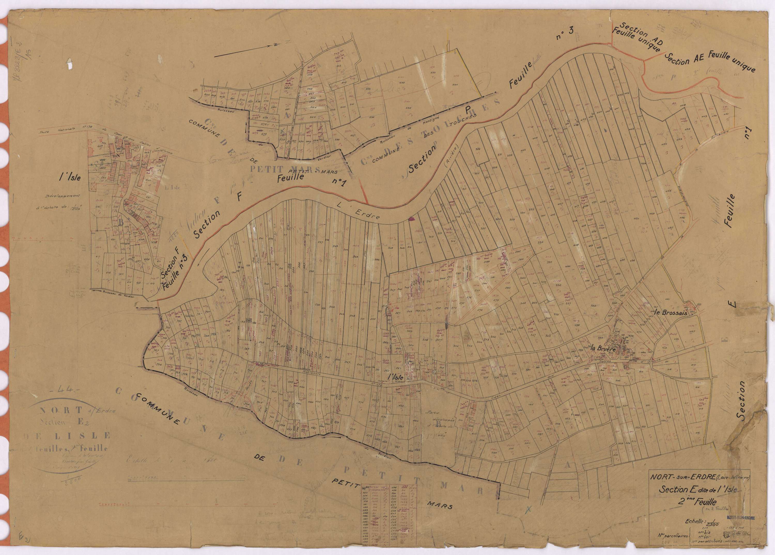 Nort-sur-Erdre - Section E2 Isle (section de l') ; 183-740