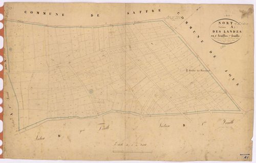 Nort-sur-Erdre - Section A1 Landes (section des) ; 1-244