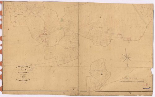 Nort-sur-Erdre - Section K1 (développement) Rabinière (section de La) ; 1-1542 ; développement des villages de La Dubertière, de La Rabinière et de diverses parcelles