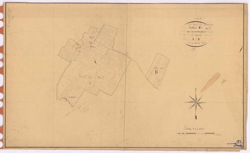 Nort-sur-Erdre - Section M1 (développement) Languin (section de) ; 1-881 ; développement des polygônes A et B
