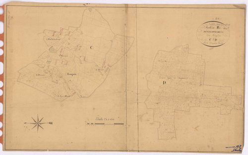 Nort-sur-Erdre - Section M2 (développement) Languin (section de) ; 882-2207 ; développement des polygônes C et D