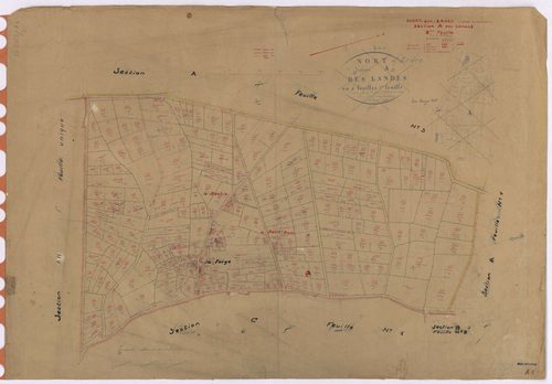 Nort-sur-Erdre - Section A2 Landes (section des) ; 250-519