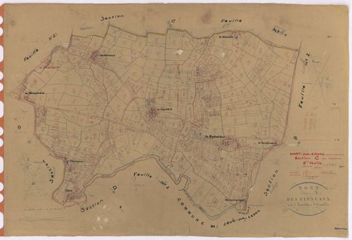 Nort-sur-Erdre - Section C2 Vigneaux (section des) ; 364-940