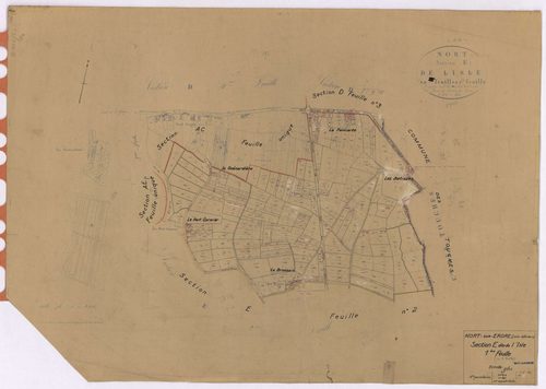 Nort-sur-Erdre - Section E1 Isle (section de l') ; 1-182