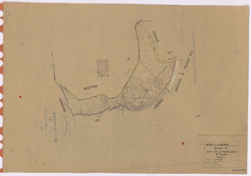Nort-sur-Erdre - Section H2 Redallière (section de La) ; 645-734