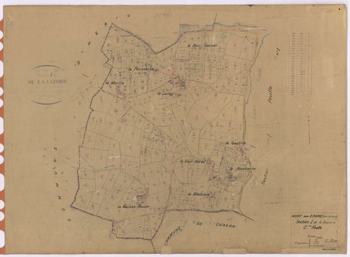 Nort-sur-Erdre - Section I2 Gazoire (section de La) ; 549-907
