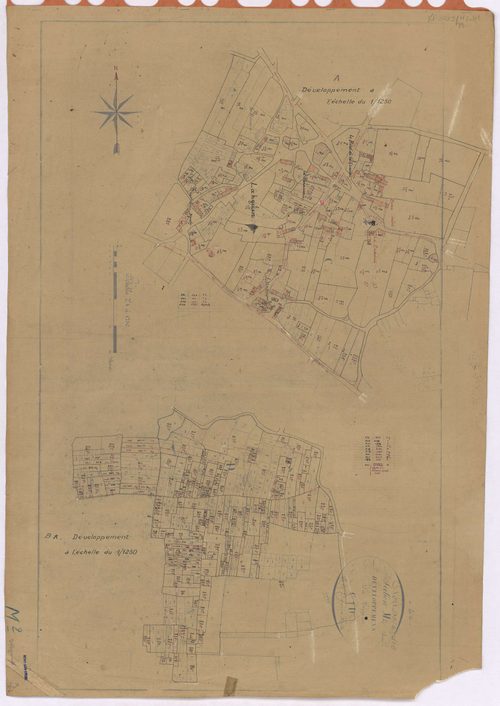 Nort-sur-Erdre - Section M2 (développement) Languin (section de) ; 482-1234 ; développement des parties A et B