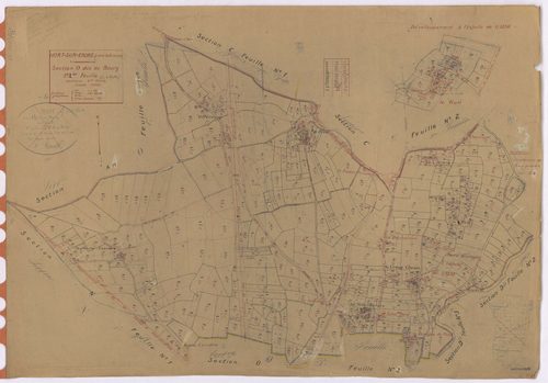Nort-sur-Erdre - Section O1 Bourg (section du) ; 1-553