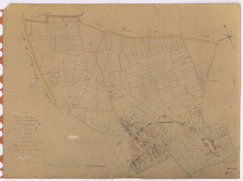 Nort-sur-Erdre - Section P1 (développement) Port Mulon (section de) ; 1-715 ; développement du village du Plessis-Pas-Brunet