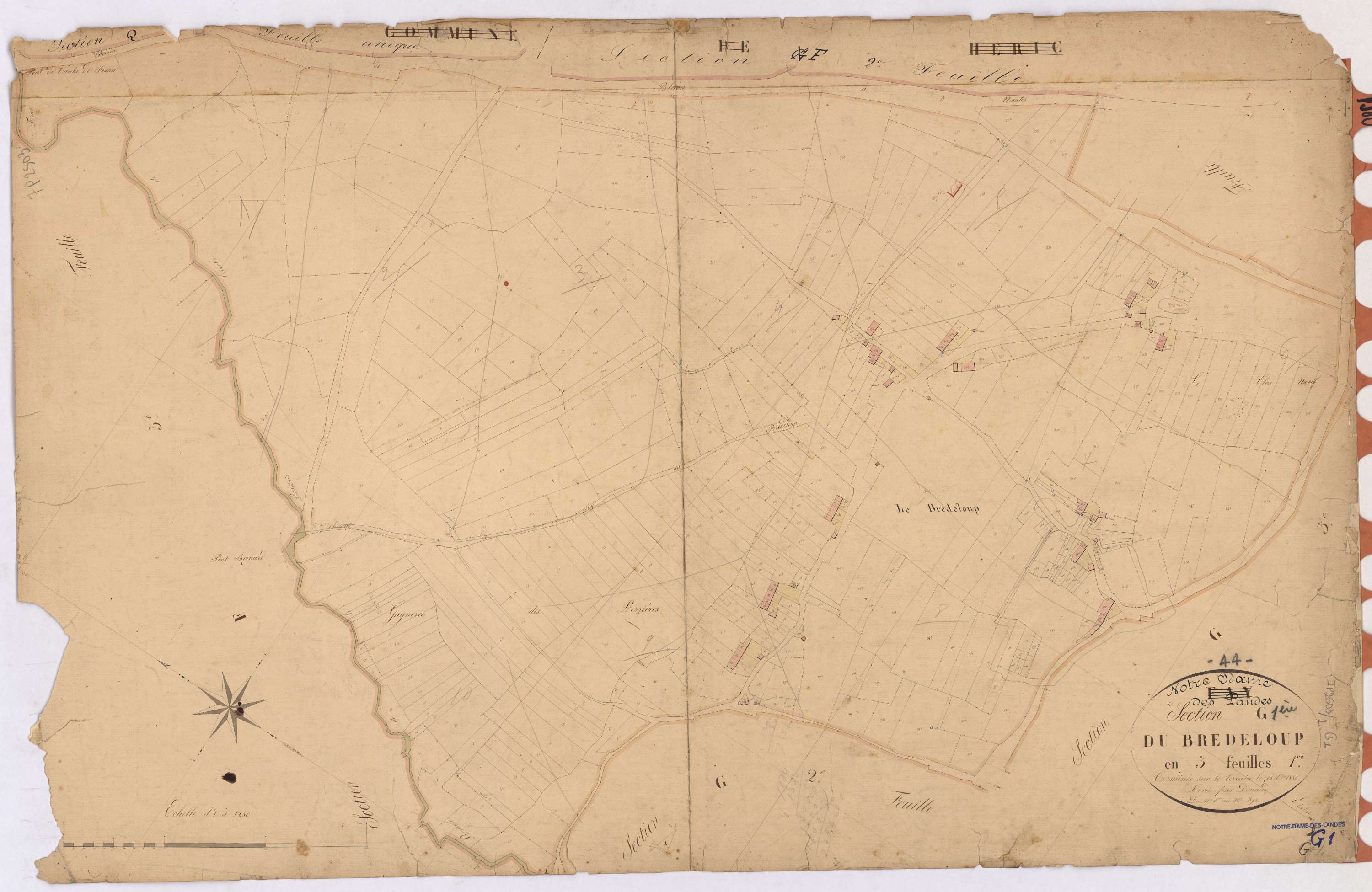 Notre-Dame-des-Landes - Section G1 Bredeloup (section du) ; 1-398