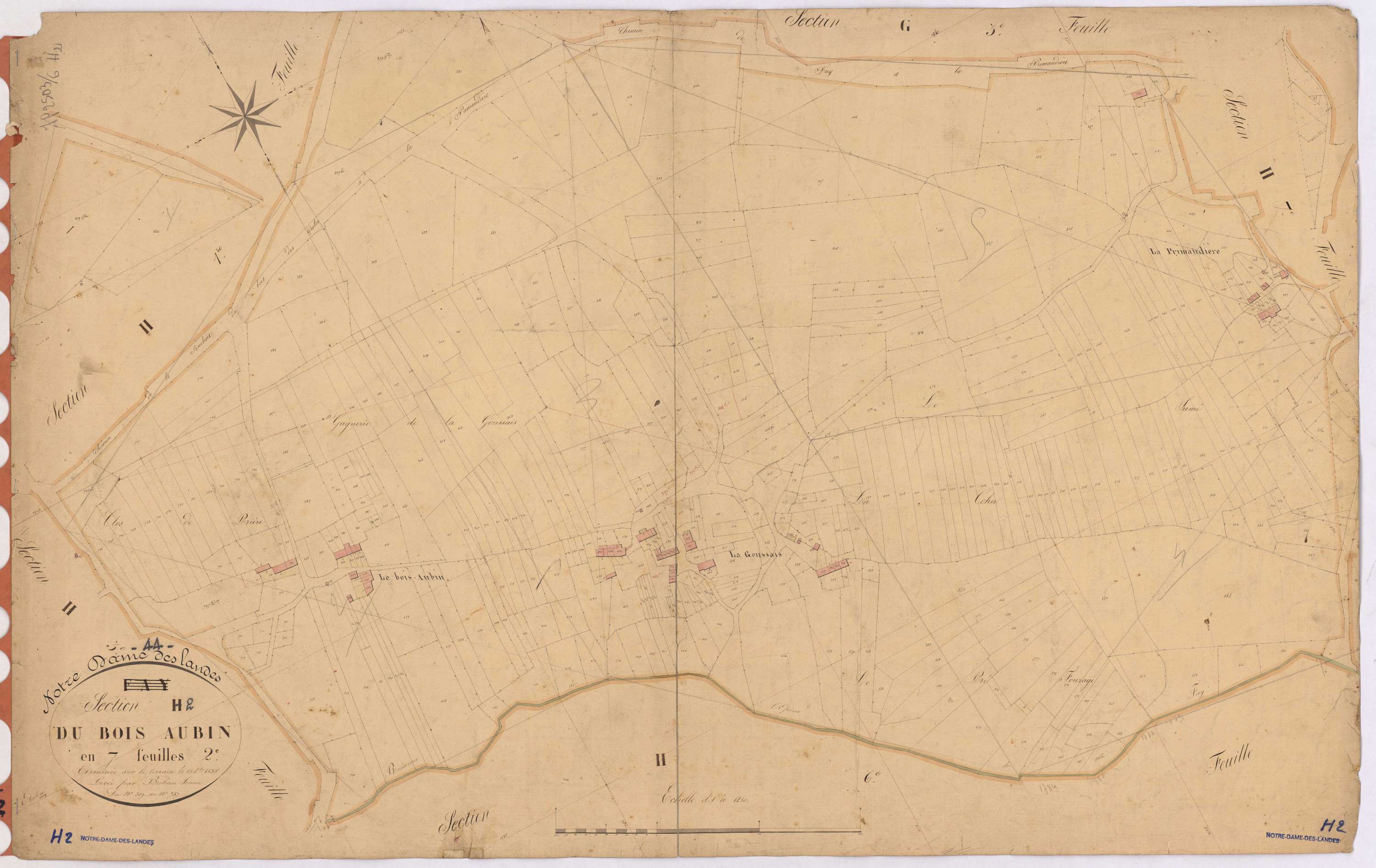 Notre-Dame-des-Landes - Section H2 Bois Aubin (section du) ; 319-737