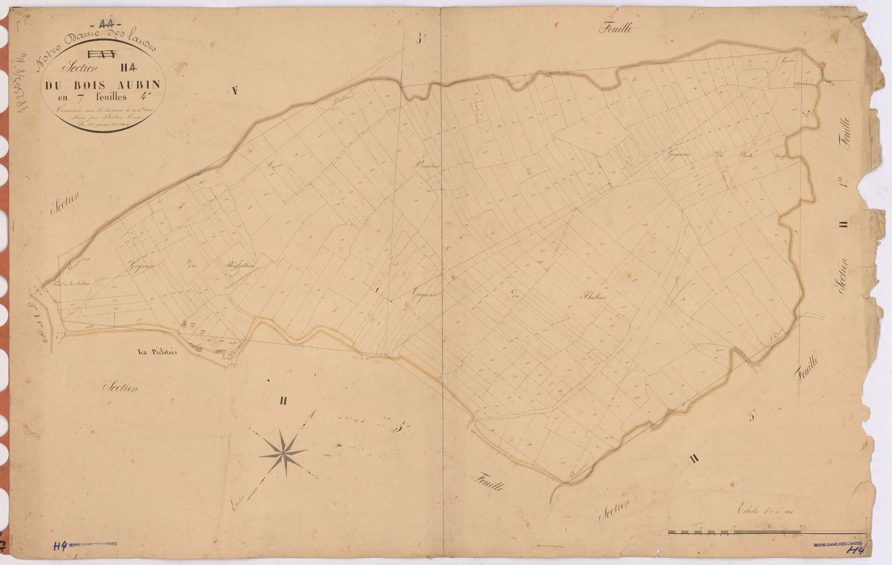 Notre-Dame-des-Landes - Section H4 Bois Aubin (section du) ; 941-1206