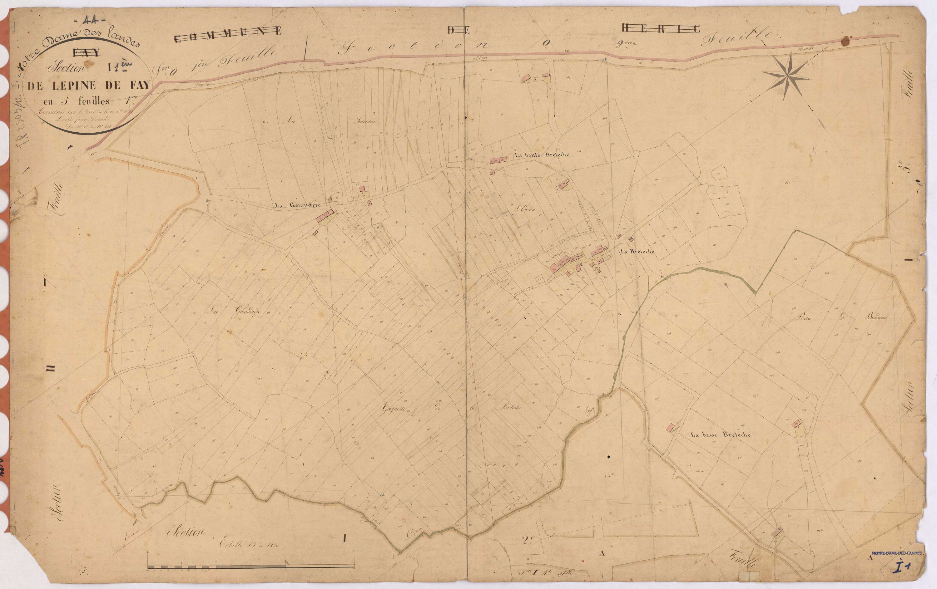 Notre-Dame-des-Landes - Section I1 Epine de Fay (section de l') ; 1-402