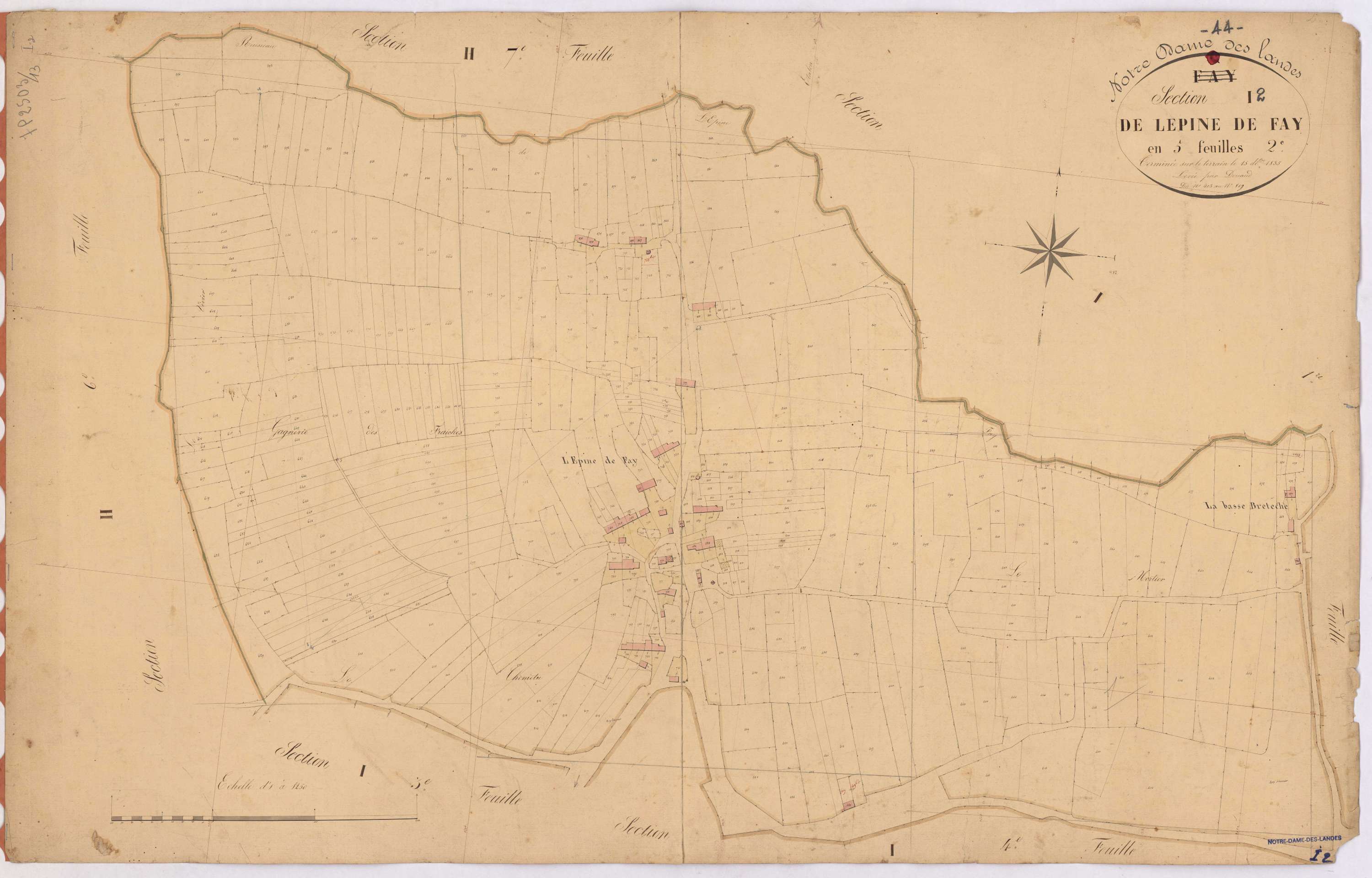 Notre-Dame-des-Landes - Section I2 Epine de Fay (section de l') ; 403-819