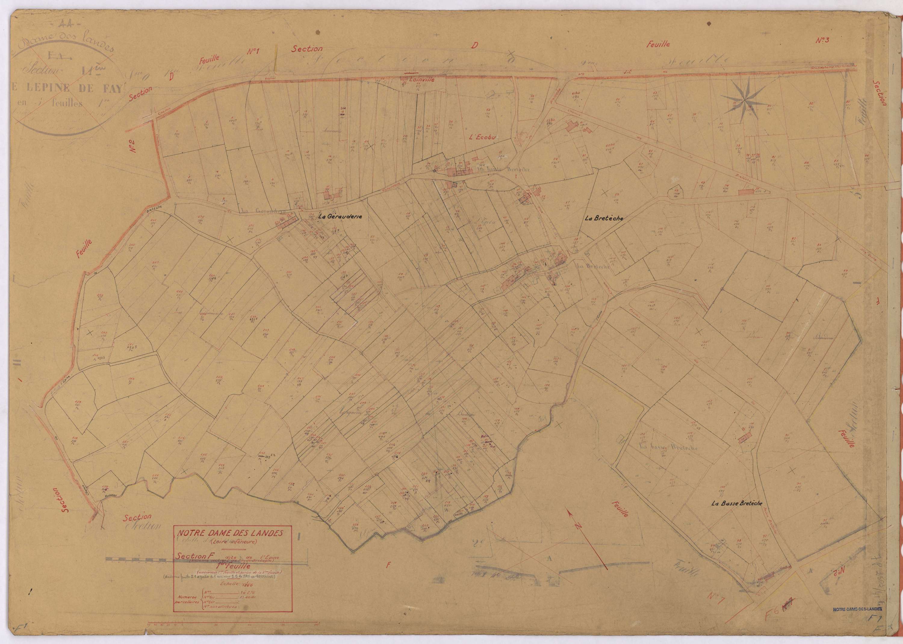 Notre-Dame-des-Landes - Section F1 Epine (section de l') ; 1-276