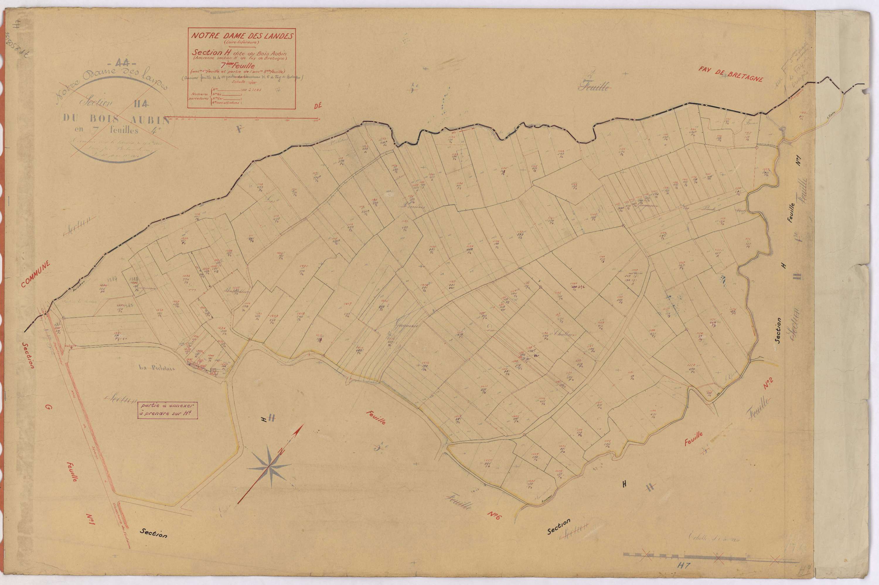 Notre-Dame-des-Landes - Section H7 Bois Aubin (section du) ; 1110-1285