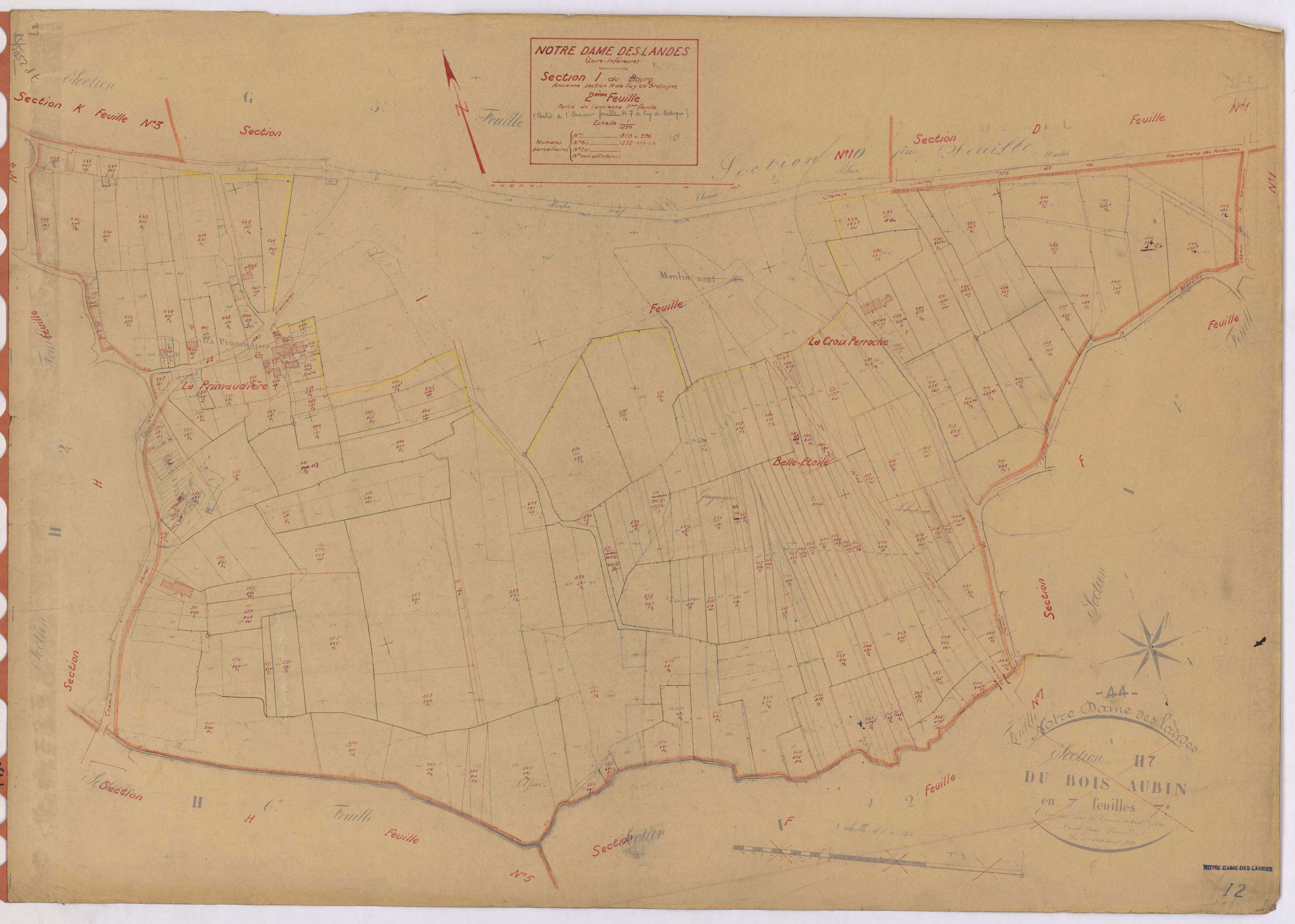 Notre-Dame-des-Landes - Section I2 Bourg (section du) ; 228-396