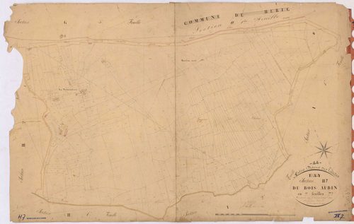 Notre-Dame-des-Landes - Section H7 Bois Aubin (section du) ; 1841-2137