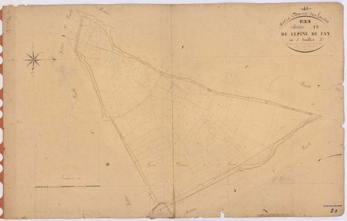 Notre-Dame-des-Landes - Section I3 Epine de Fay (section de l') ; 820-910