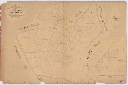 Notre-Dame-des-Landes - Section O1 Moulinière (section de La) ; 1-392