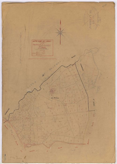Notre-Dame-des-Landes - Section A1 Primay (section de La) ; 1-194