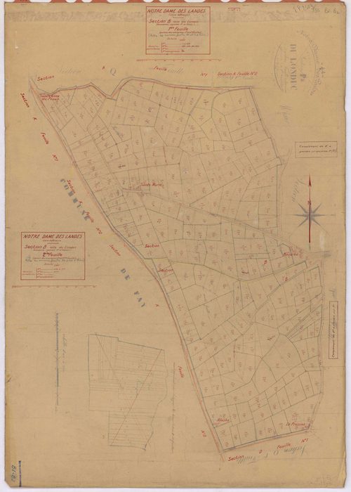 Notre-Dame-des-Landes - Section B1 B2 Londuc (section du) ; 1-431 ; 432-777