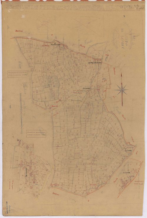 Notre-Dame-des-Landes - Section B1 B2 Londuc (section du) ; 1-431 ; 432-777