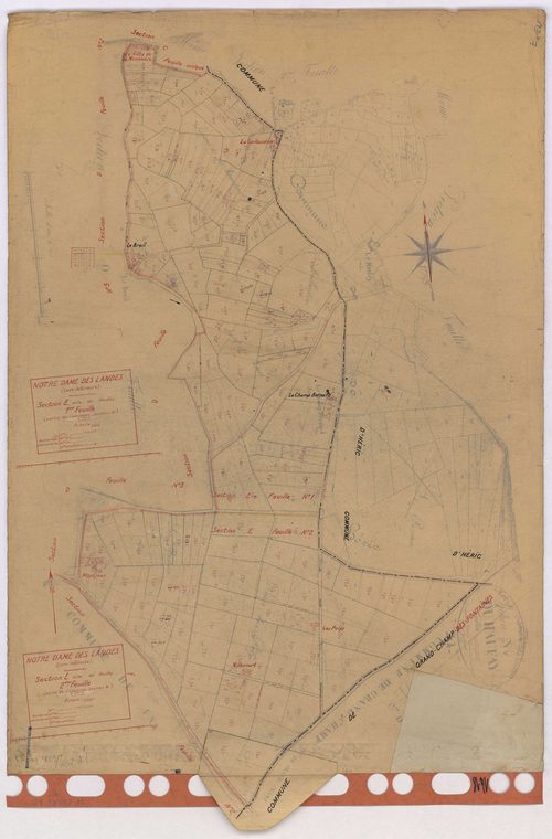 Notre-Dame-des-Landes - Section E1 E2 Haufay (section du) ; 1-155 ; 156-244